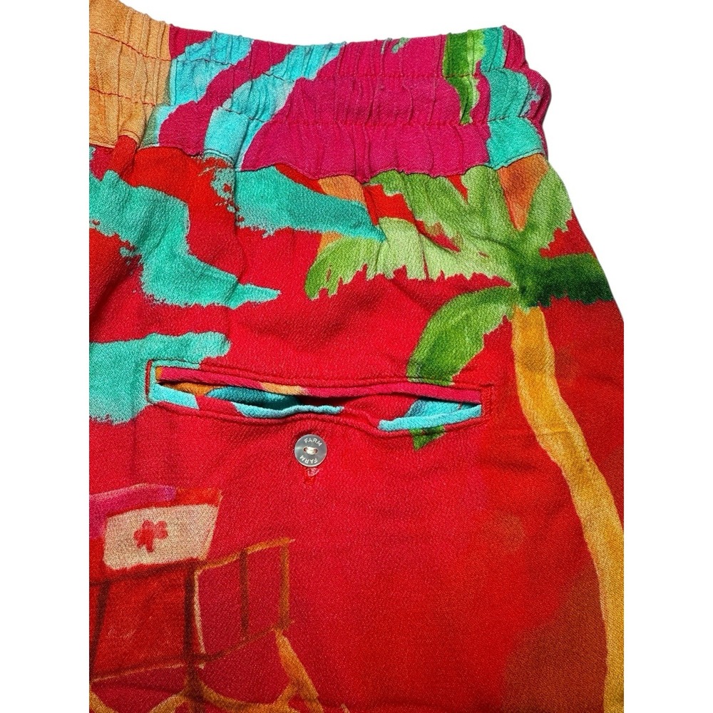 Farm Rio Ipanema Uni Shorts Women's S Rayon Tropical Pocket‎ Drawstring - Picture 6 of 9